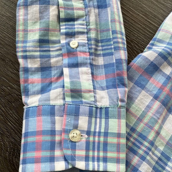 Vineyard Vines Plaid Slim Fit Tucker Long Sleeve Button Down Shirt - Picture 7 of 12